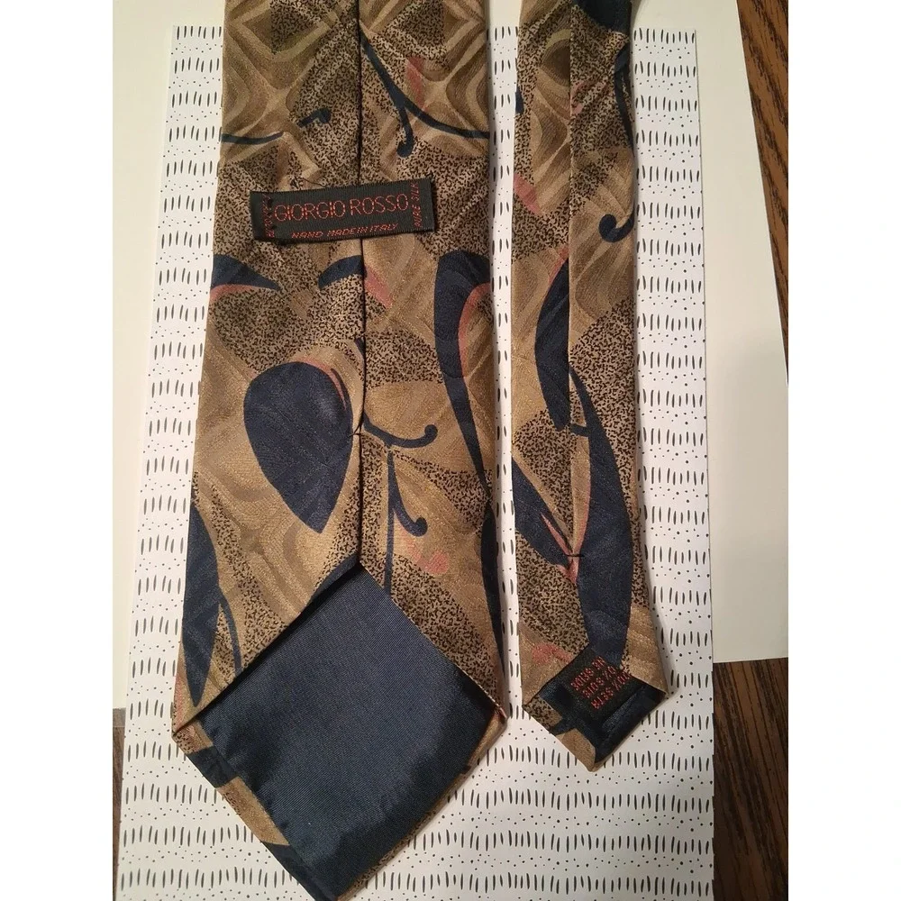 Giorgio Rosso Silk Necktie 58